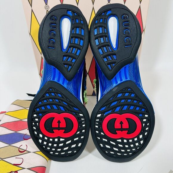 Gucci Run US 11 Limited Edition Lovelight Sneaker Black Embroidered NIB $1,290 - Picture 11 of 15